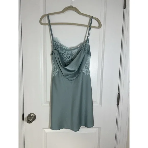 Forever 21 Slip Dress Women's Small Satin Y2K Romantic Fairy Coquette Mini - Picture 3 of 7